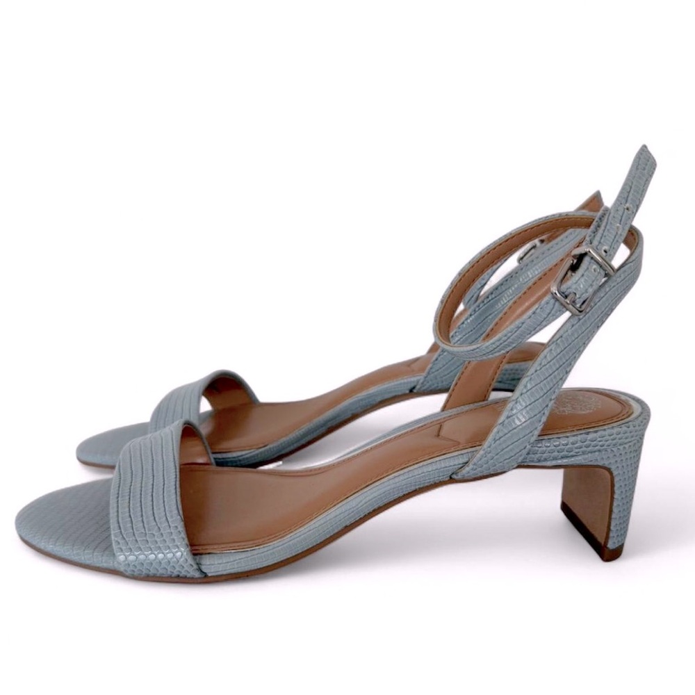Vince Camuto Blue Strap Heels.